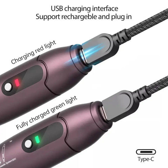 皮膚若返しのための電気デルマペン 2023 A10 デルマペンの針と5つのスピードレベル