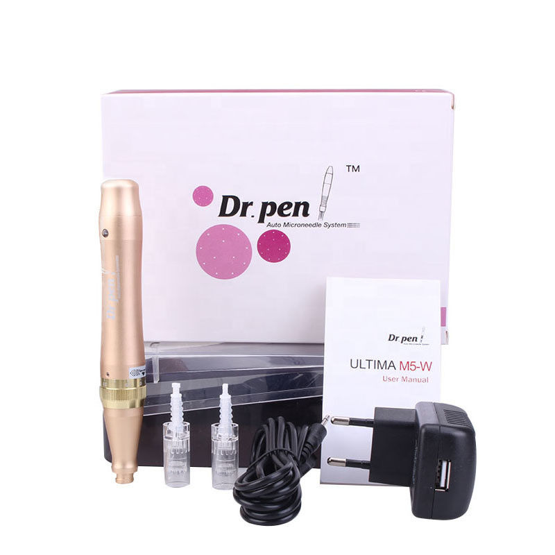 皮膚をリバイタライズする Dr Pen M5-W ゴールド・ダーマペンと1/3/7/9/12/24/36/42針