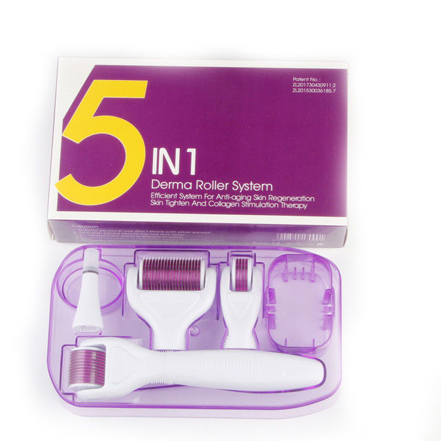 完璧な肌のために5 in 1 DRS Derma Roller 300/720/1200 針の力を体験してください